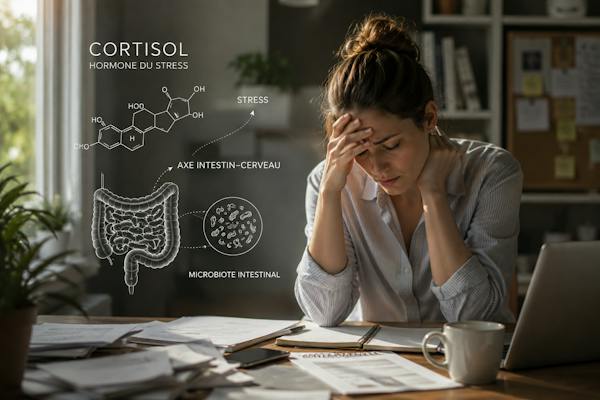 Illustration fournie sur le cortisol et le stress