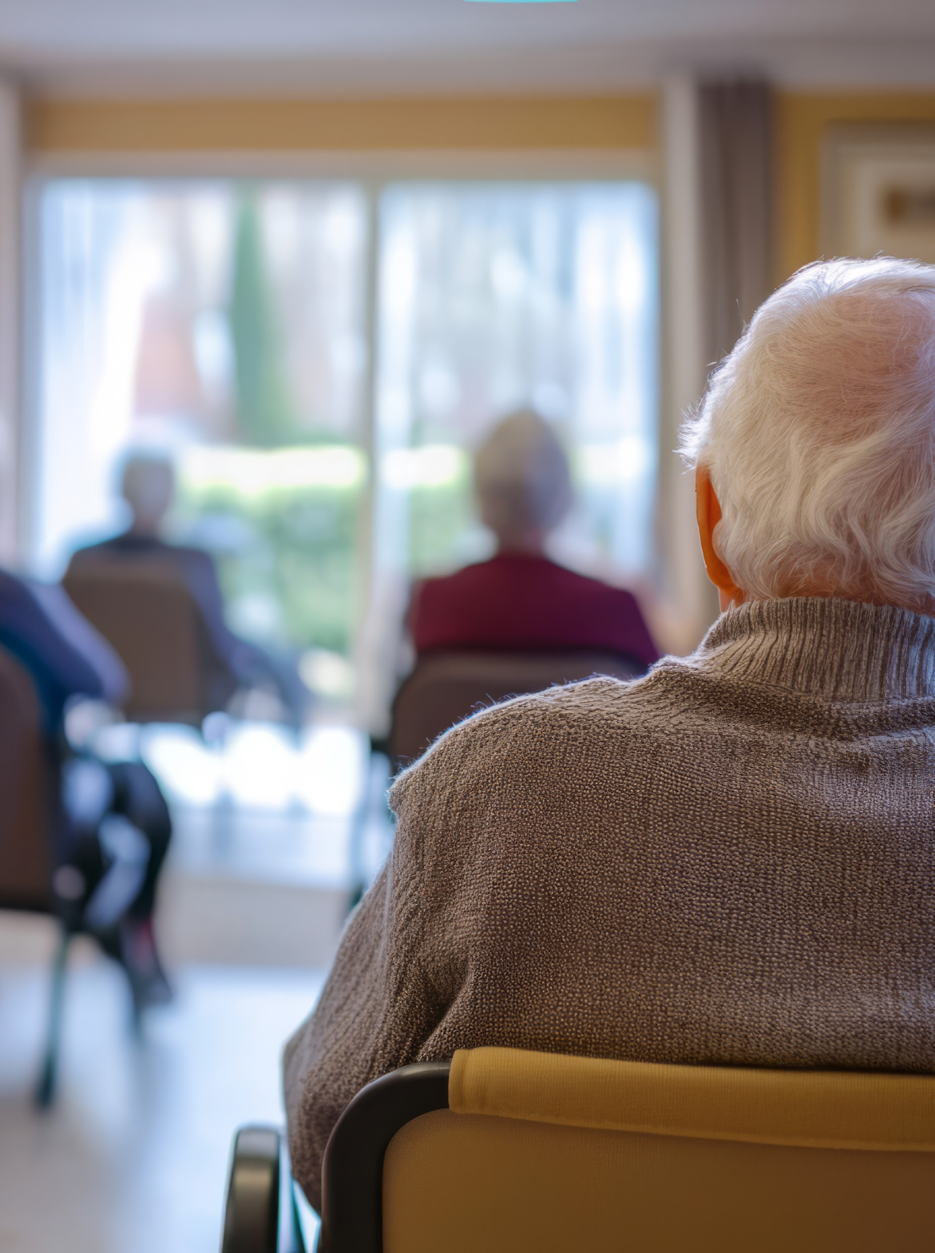 Une résidente en maison de retraite