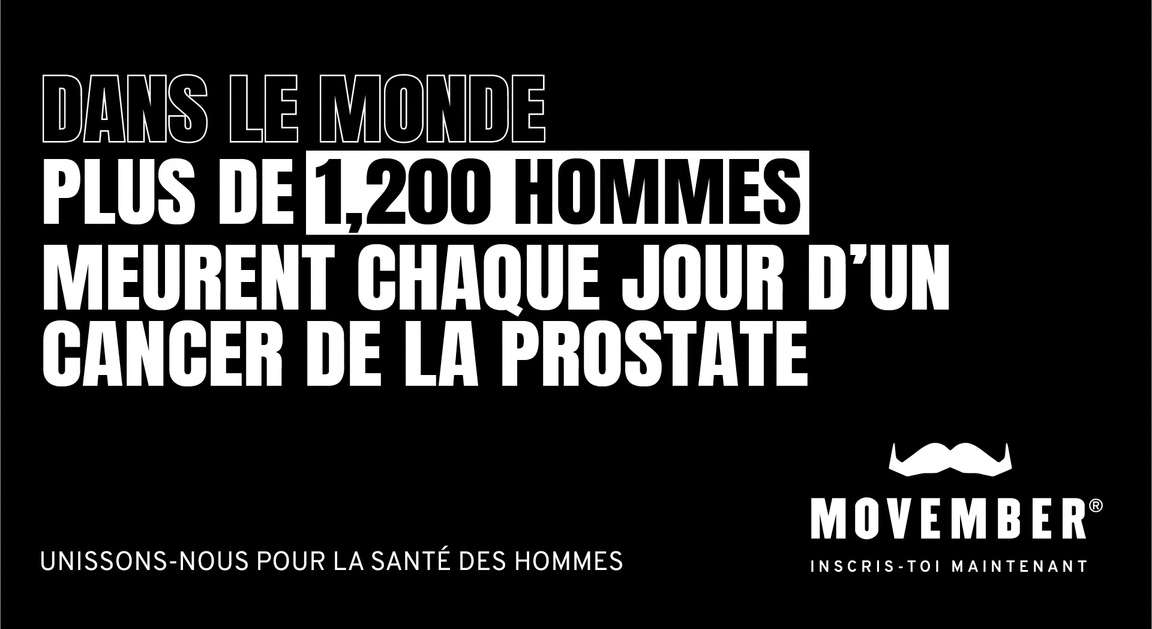 Dans le monde, plus de 1 200 hommes meurent chaque jour d’un cancer de la prostate